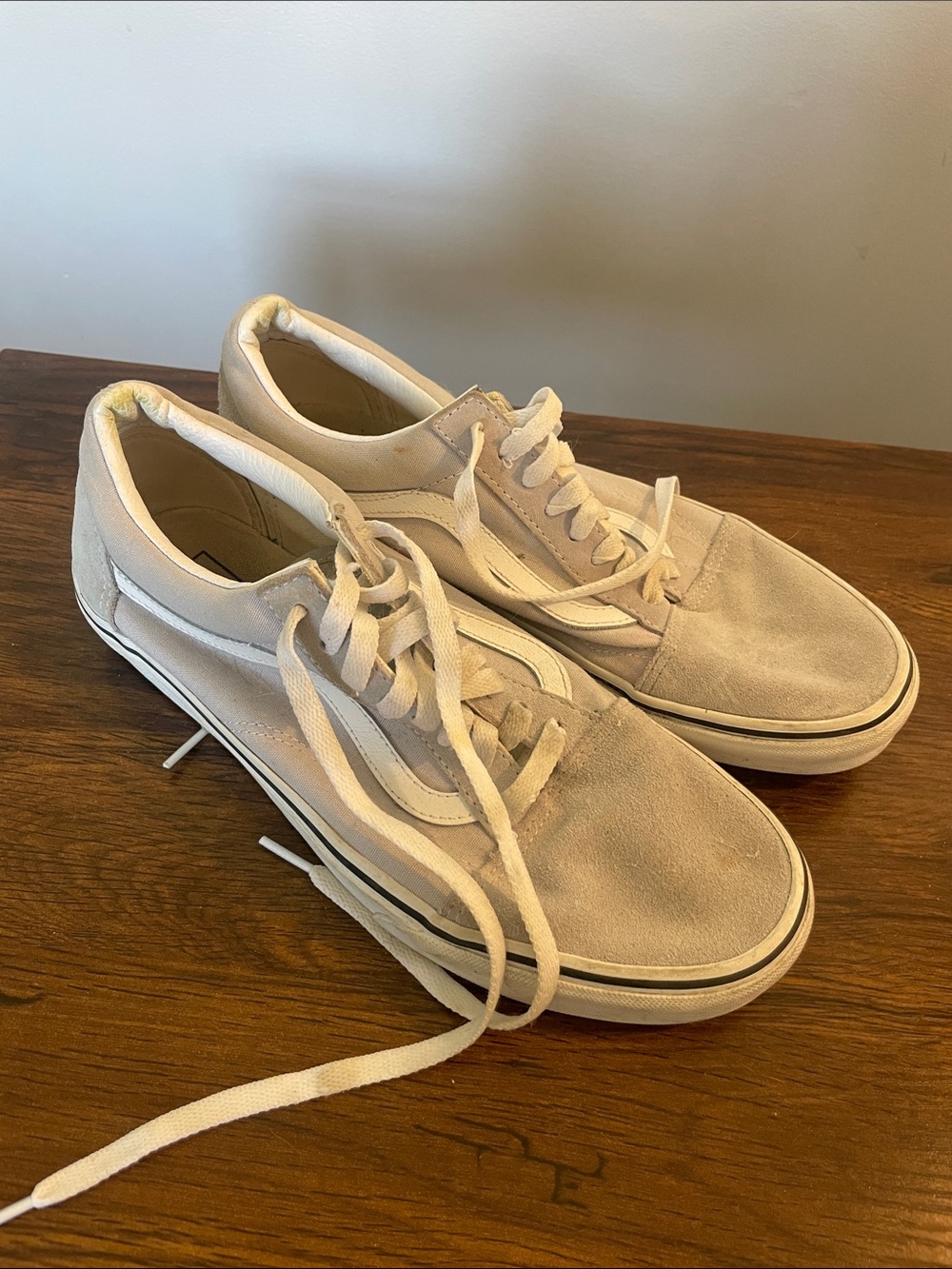 Classic Vans Suede Sneakers in Light Gray women’s 10, men’s 8.5